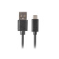 Cable usb lanberg 2.0 macho - usb type c macho quick charge 3.0 1m negro