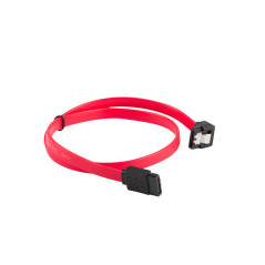 Cable sata iii lanberg 6gb - s hembra hembra angulo clip metal 0.5m