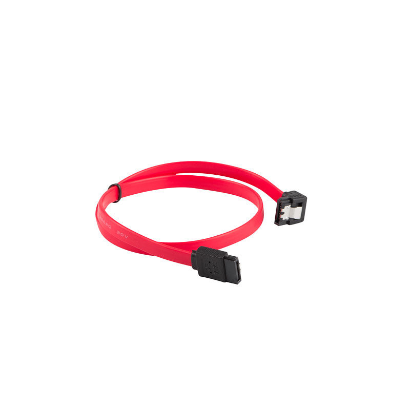 Cable sata iii lanberg 6gb - s hembra hembra angulo clip metal 0.5m
