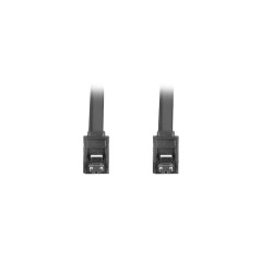 Cable sata iii lanberg 6gb - s hembra hembra clip metal 30cm negro