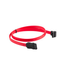 Cable sata iii lanberg 6gb - s hembra hembra angulo 0.5m rojo