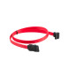 Cable sata iii lanberg 6gb - s hembra hembra angulo 0.5m rojo