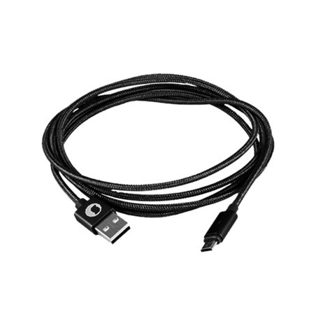 Cable silver ht miicro usb smart led luxury -  macho - macho -  1.5m -  gris oscuro