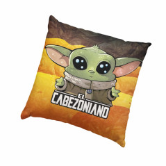 Cojin cuadrado sd toys star wars el mandaloriano cabezoniano baby yoda packaged vacio