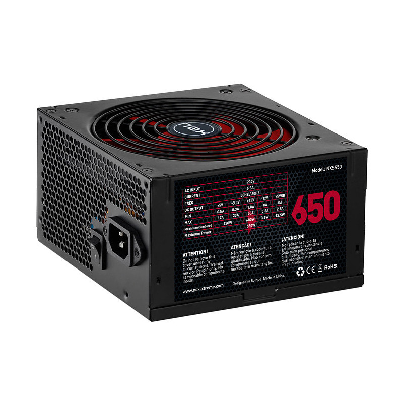 FUENTE DE ALIMENTACION ATX 650W NOX NX 650W
