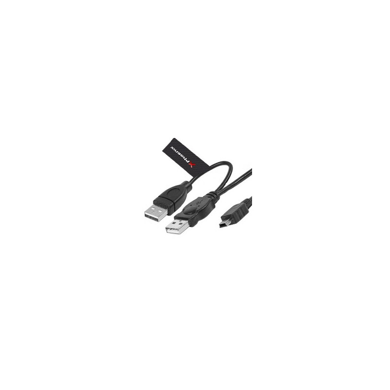 Cable 2 conectores usb 2.0 a  mini usb b 5 pines 1.5 m