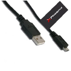 Cable usb a macho a macho micro usb 1m otg phoenix