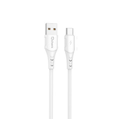 Cable qcharx lisbon usb micro 24a - 1 m - pvc blanco
