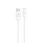Cable qcharx athens usb a micro 3a - 1 m - pvc blanco