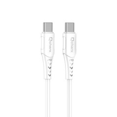 Cable qcharx sofia tipo c a tipo c 3a 60w - 1 m - pvc blanco
