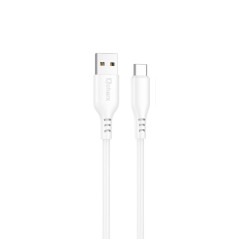 Cable qcharx tokyo usb a tipo c 3a - 1 m - silicona blanco tacto suave