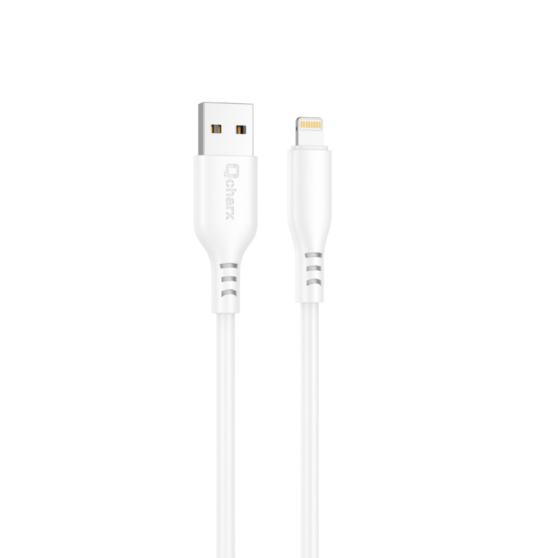 Cable qcharx tokyo usb a lightning 3a - 1 m - silicone tacto suave