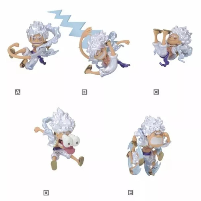 Figure banpresto one piece world collectable figures monkey d.luffy gear 5 special metallic color ver.