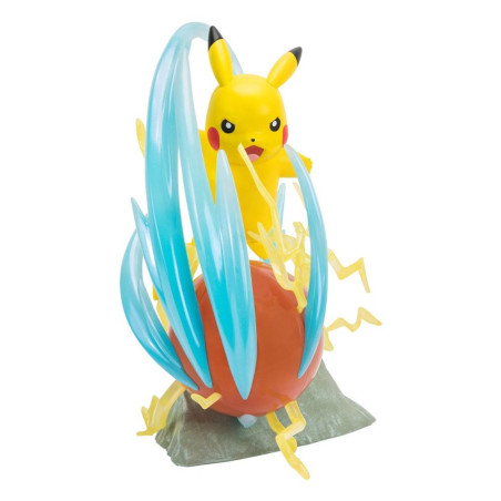 Figura pokemon 25 aniversario con iluminacin deluxe pikachu