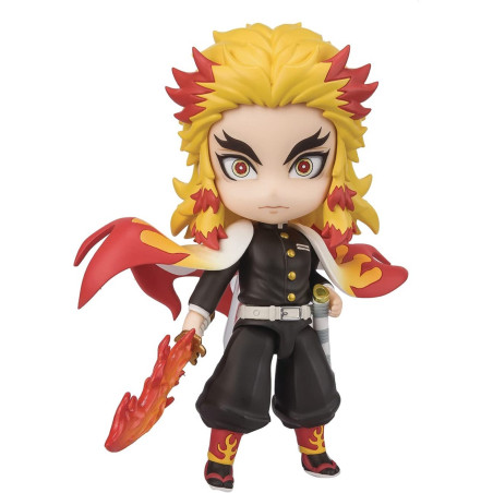 Figure tamashii nations demon slayer kimetsu no yaiba kyojuro rengoku flame breathing mugen train figuarts mini