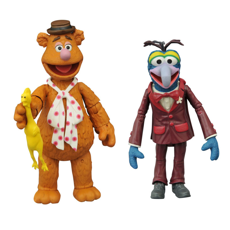 Set de 2 figuras diamond select toys the muppets los teleecos gonzo and fozzie