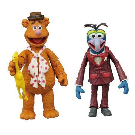 Set de 2 figuras diamond select toys the muppets los teleecos gonzo and fozzie
