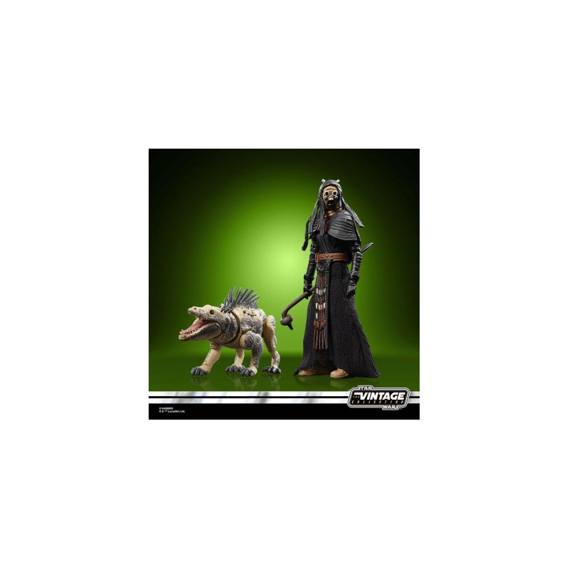 Figura hasbro star wars coleccion vintage -  tusken & massiff