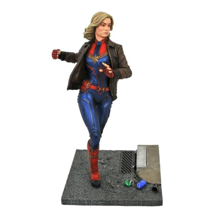 Figure diamond collection marvel captain marvel estatua resin 28 cm movie premier collection