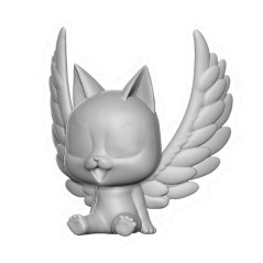 Figure hucha plastoy fairy tail happy alas desplegadas