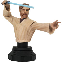 Figure bust diamond select toys star wars the clone wars obi wan 1 - 7 escala 15 cm resin