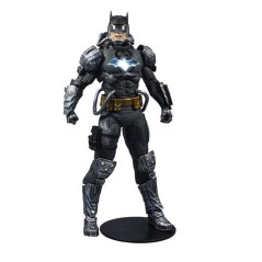 Figure mcfarlane toys dc multiverse batman hazmat suit gold etiqueta luz logo batman