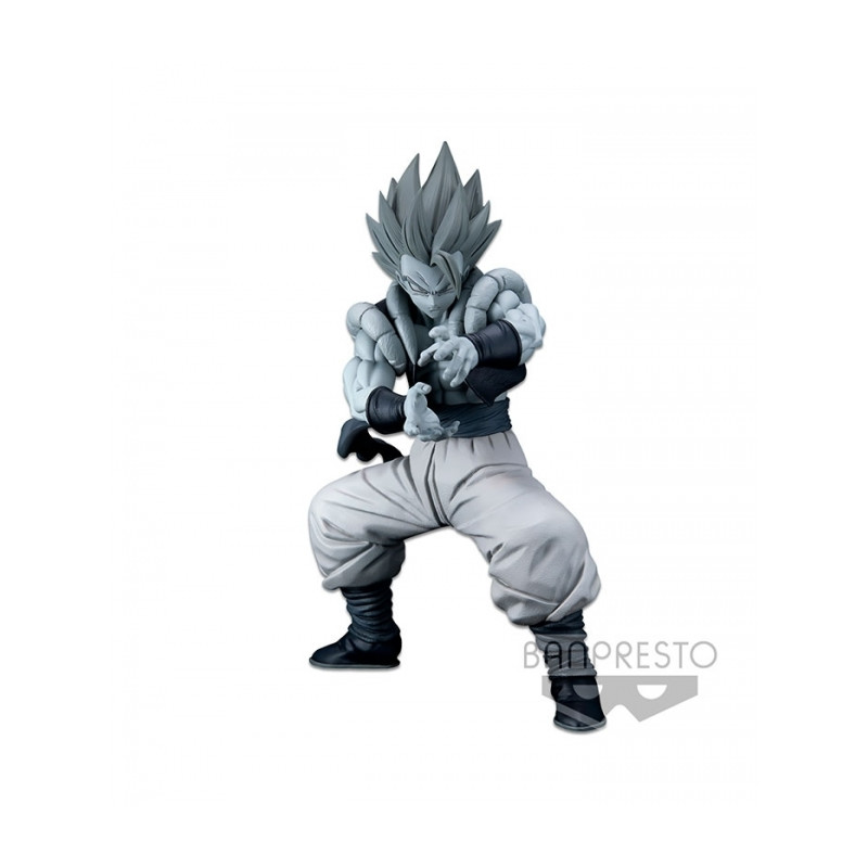 Figure banpresto dragon ball super super saiyan blue gogeta tones blanco & negro master stars piece