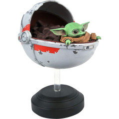 Figure diamond toys select star wars the mandalorian the child grogu flotante cochecito 1 - 6 escala re - run resin