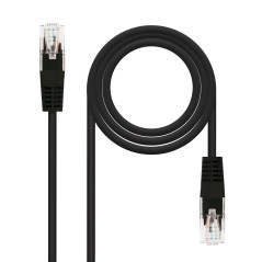 Nanocable 10.20.0400-BK networking cable Black 19.7" (0.5 m) Cat6e U UTP (UTP)