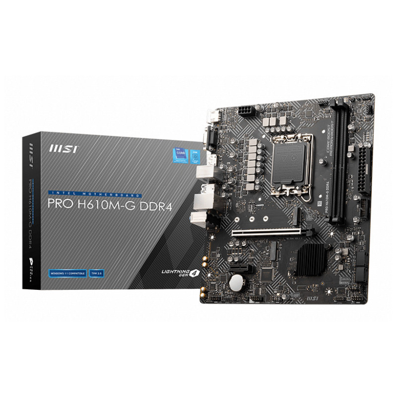 PLACA BASE MSI 1700 PRO H610M-G DDR4 PLACA BASE MSI 1700 PRO H610M-G DDR4
