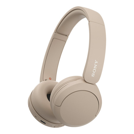 Sony WH-CH520 Headset Wireless Head-band Calls Music USB Type-C Bluetooth Charging stand Cream