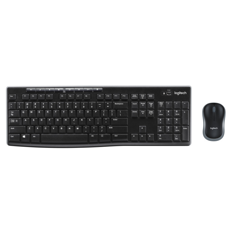 Teclado + mouse logitech mk270 wireless inalambrico ingles uk