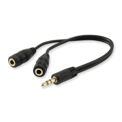 Equip 147941 audio splitter Black