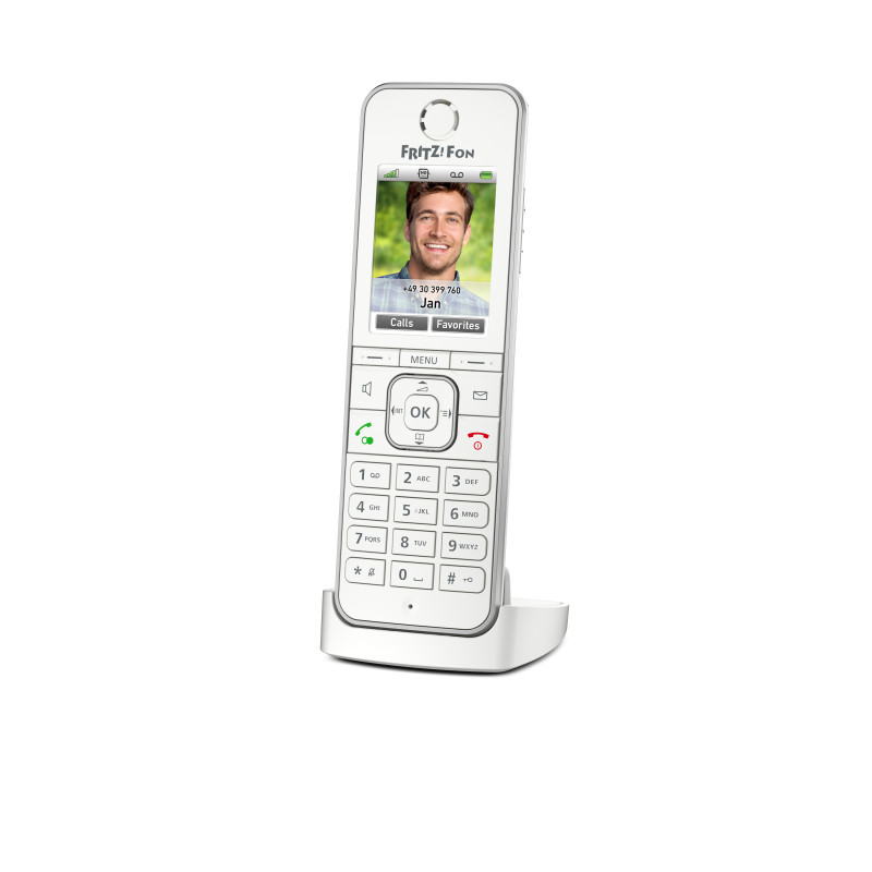 Telefono inalambrico dect digital fritz! c6 blanco - pantalla color - manos libres Telefono inalambrico dect digital fritz! c6 blanco - pantalla color - manos libres