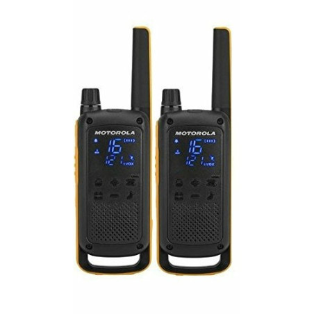Motorola T82 Extreme Twin Pack two-way radio 16 channels Black, Orange
