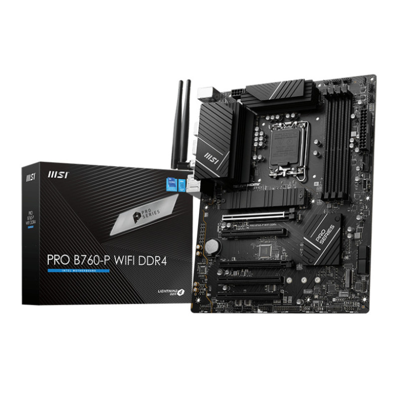 PLACA BASE MSI 1700 PRO B760-P WIFI DDR4 PLACA BASE MSI 1700 PRO B760-P WIFI DDR4