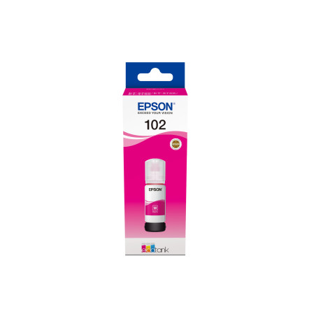 Cartucho tinta epson c13t03r340 102 ecotank magenta ink et - 2700 - et - 2750 - et - 3700 - et - 3750 - et4750