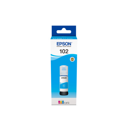 Cartucho tinta epson c13t03r240 102 ecotank cian ink et - 2700 - et - 2750 - et - 3700 - et - 3750 - et4750