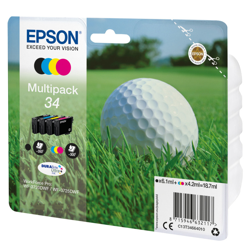Multipack epson t3466 wf3720 - 3720dnf - golf Multipack epson t3466 wf3720 - 3720dnf - golf