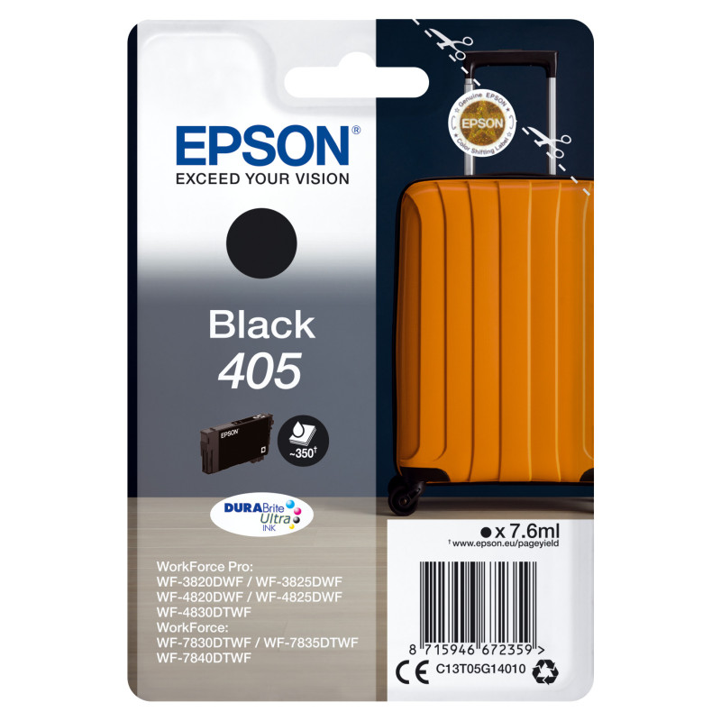 Cartucho tinta epson c13t05g14010 singlepack negro 405 durabrite ultra ink