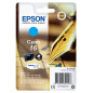 Cartucho tinta epson t162240 cian  wf - 2010 - 2510 - 2520 - 2530 - 2540 -  pluma