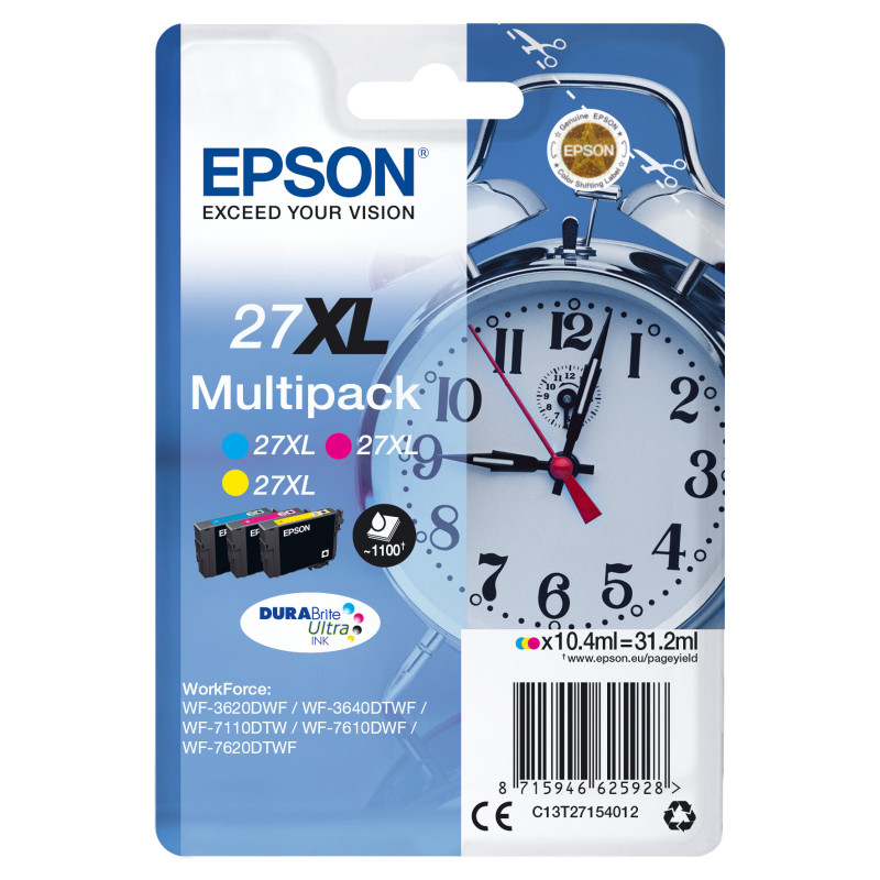 Multipack epson t271540 27xl amarillo cianmagenta wf - 3620 - 3460dtwf - dwf - dexpertdor