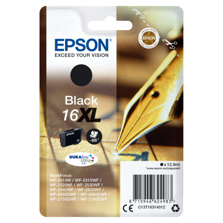 Cartucho tinta epson t163140 negro xl wf - 2010 - 2510 - 2520 - 2530 - 2540 -  pluma