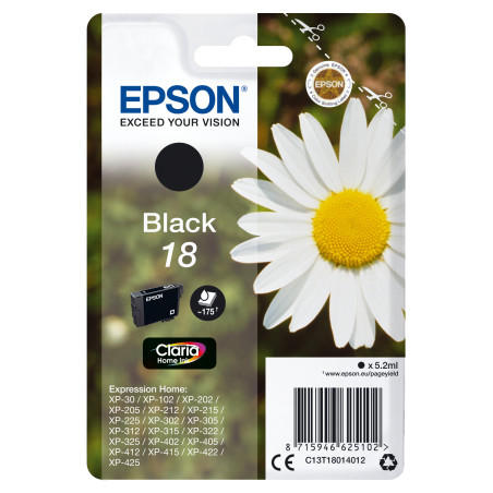 Cartucho tinta epson t180140 negro xp - 102 - 205 - 305 - 405 - 30 - margarita
