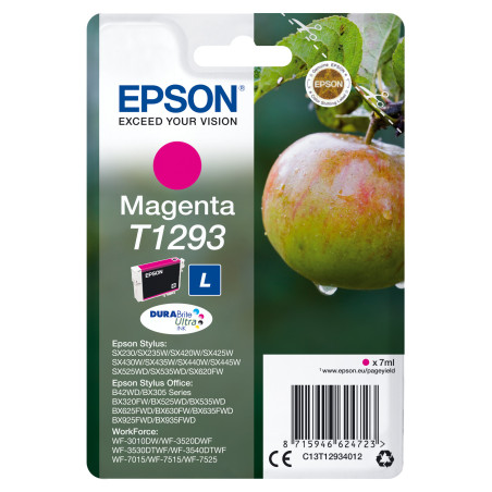 Cartucho tinta epson t129340 magenta 11.2ml sx420w -  sx425w - sx525wd - sx620fw - b42wd - bx305f - bx305fw - bx320fw - bx525wd 