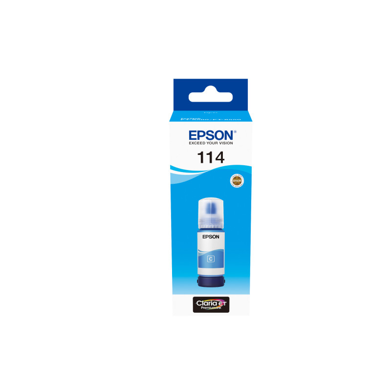 Botella tinta epson ecotank 114 cyan 70ml Botella tinta epson ecotank 114 cyan 70ml