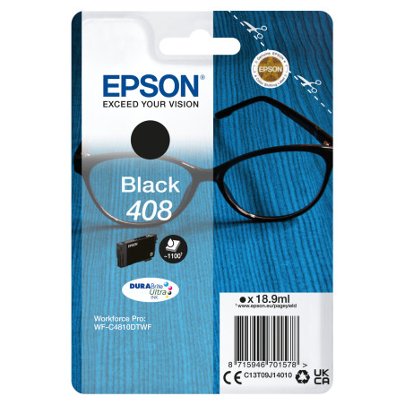 Cartucho tinta epson 408 negro durabrite ultra ink