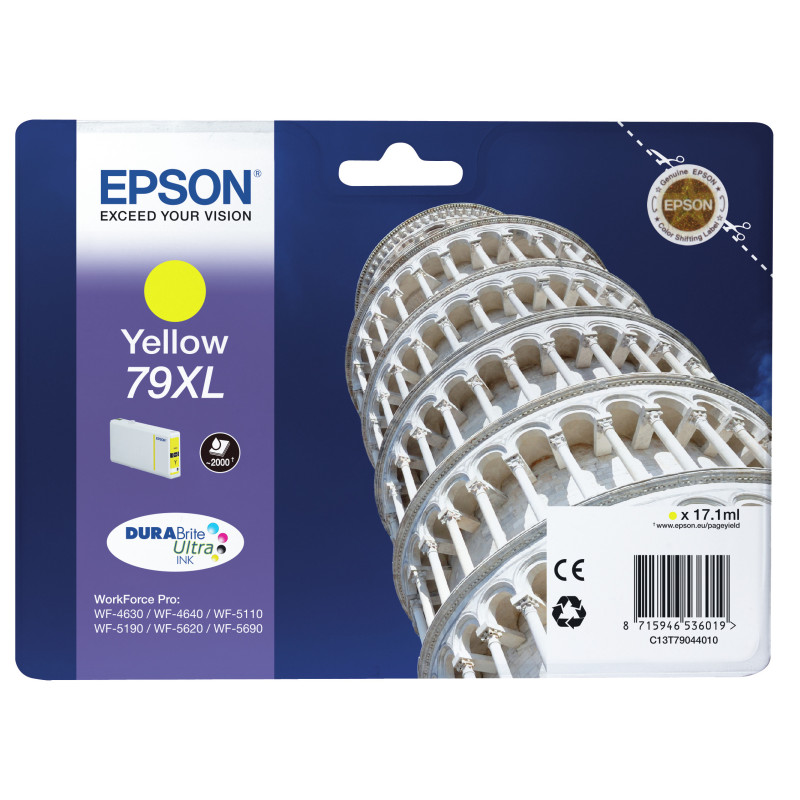 Cartucho tinta epson t790440 amarillo 79xl wf5000 (series) - tower de pisa Cartucho tinta epson t790440 amarillo 79xl wf5000 (series) - tower de pisa