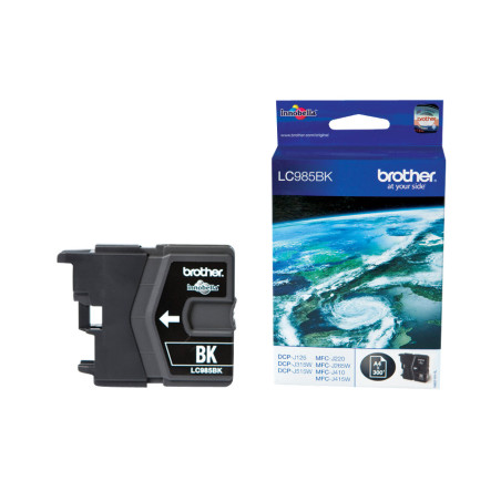 Cartucho tinta brother lc985bk negro 300 paginas dcp - j125 -  j315w -  j265w -  j410 -  j415w
