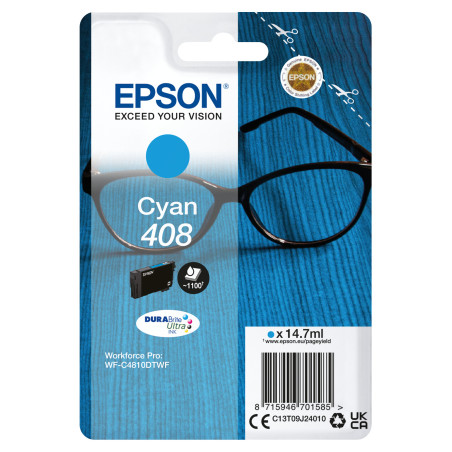 Cartucho tinta epson 408 cian durabrite ultra ink